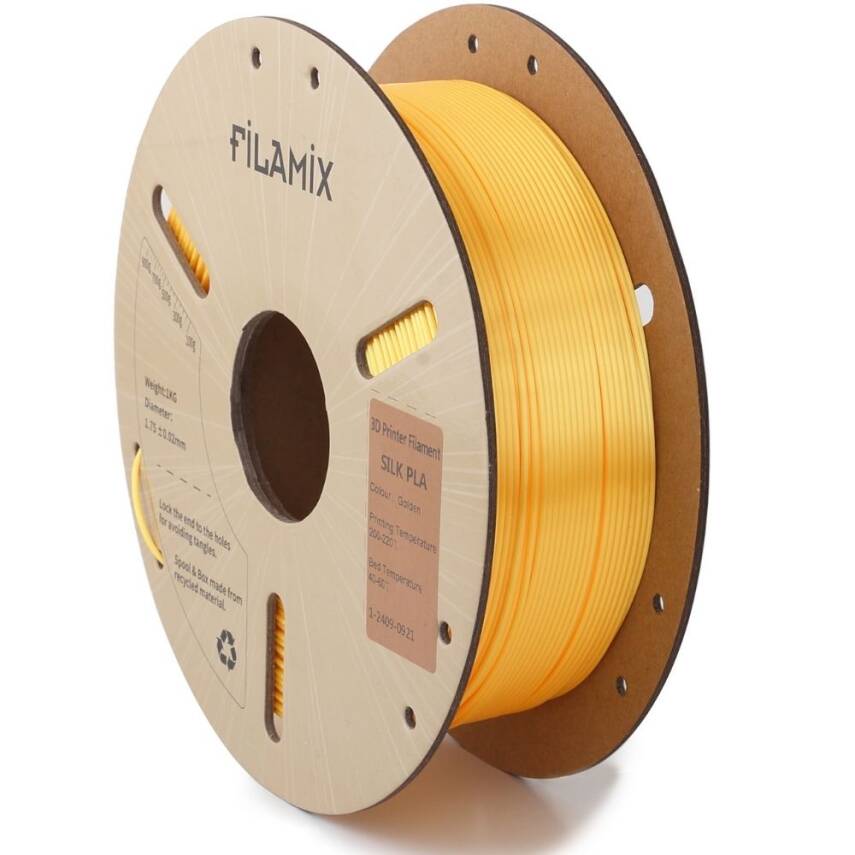 Filamix Silk PLA Filament Altın  - 1