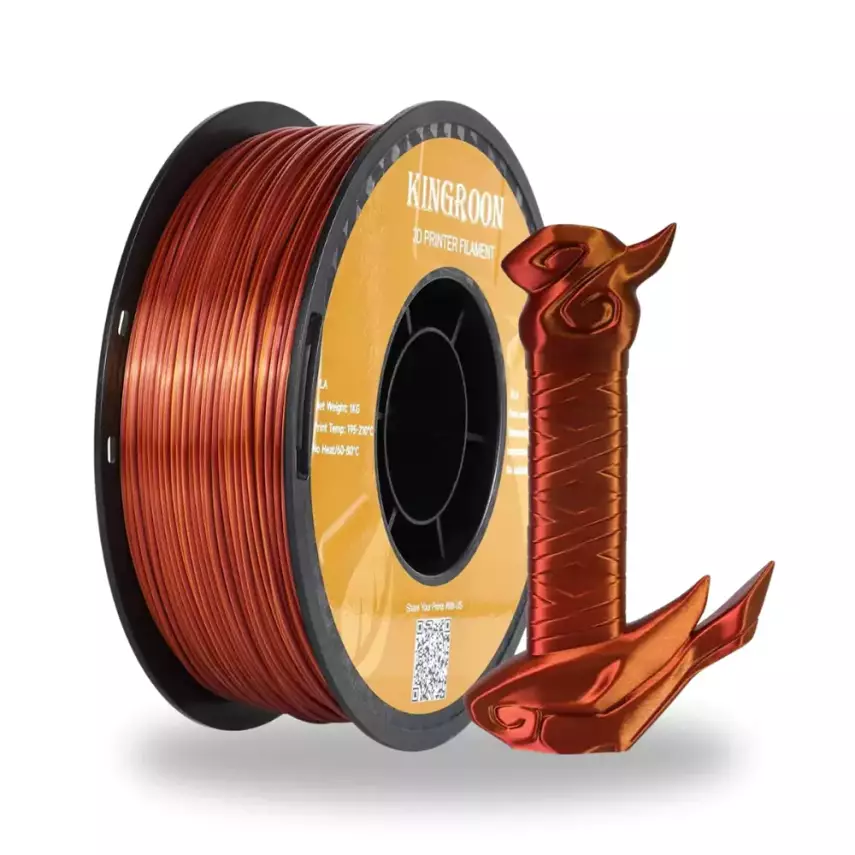 Kingroon PLA Silk Altın - Bakır Çift Renk Filament - 1
