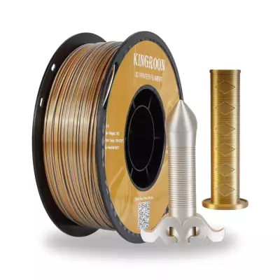 Kingroon PLA Silk Altın - Gümüş Çift Renk Filament 