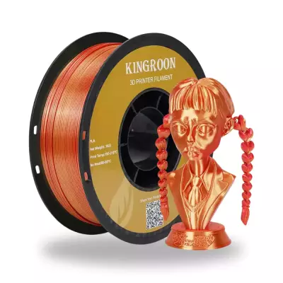 Kingroon PLA Silk Altın - Kırmızı Çift Renk Filament 