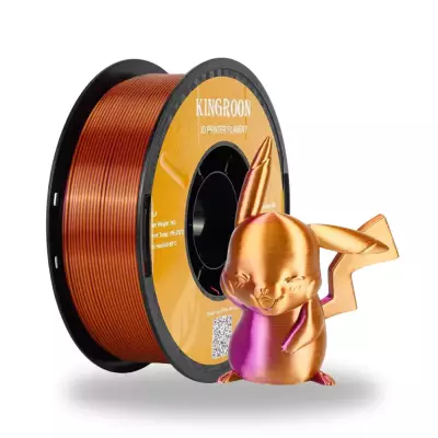 Kingroon PLA Silk Altın - Mor Çift Renk Filament 