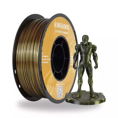 Kingroon PLA Silk Altın - Siyah Çift Renk Filament 