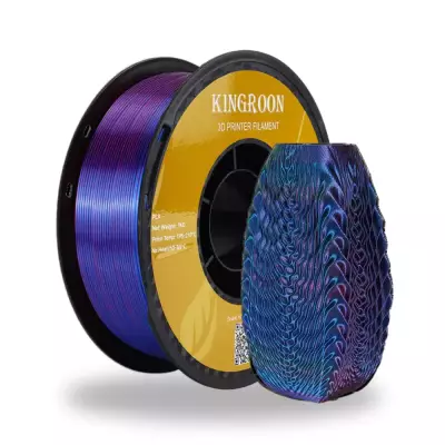 Kingroon PLA Silk Kırmızı - Mavi Çift Renk Filament 