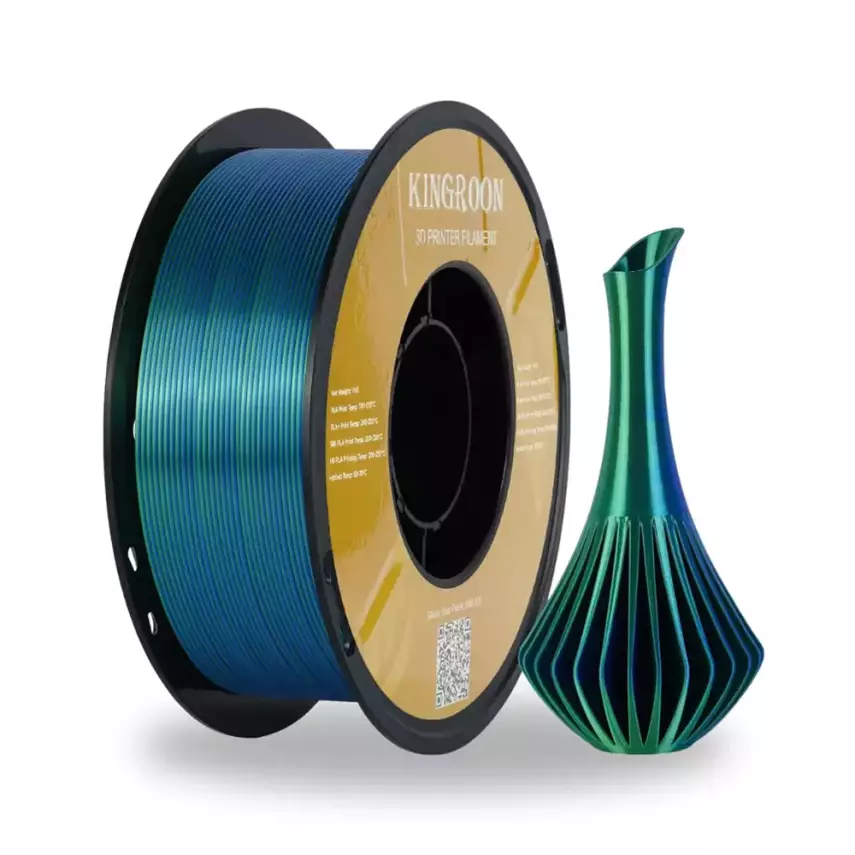 Kingroon PLA Silk Mavi - Yeşil Çift Renk Filament - 1