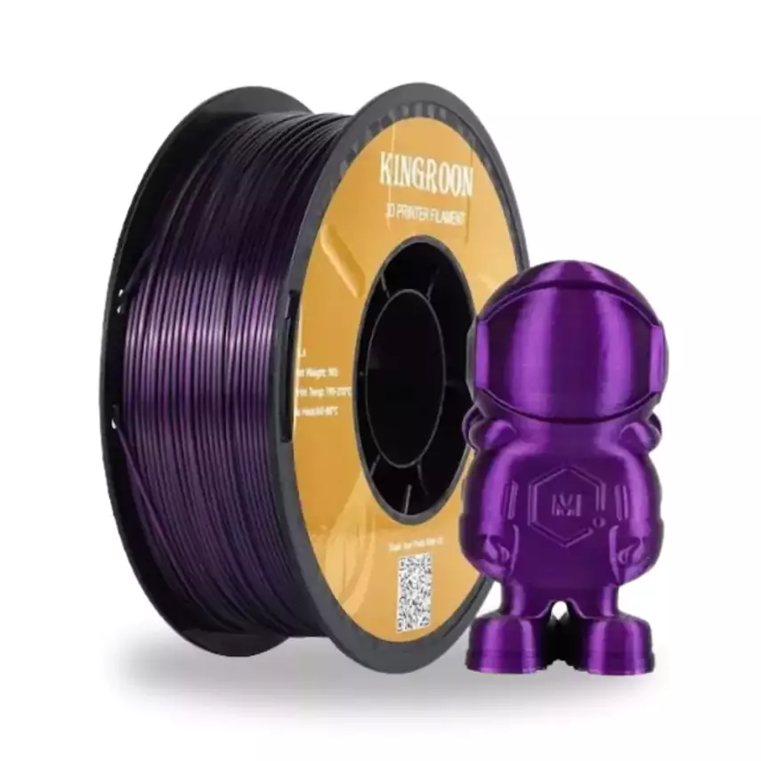 Kingroon PLA Silk Siyah Kırmızı-Gul Çift Renk Filament - 1