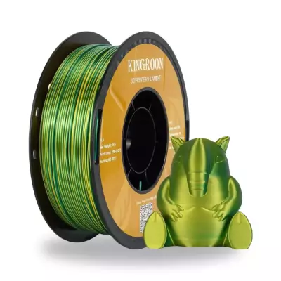 Kingroon PLA Silk Yeşil - Sarı Çift Renk Filament 
