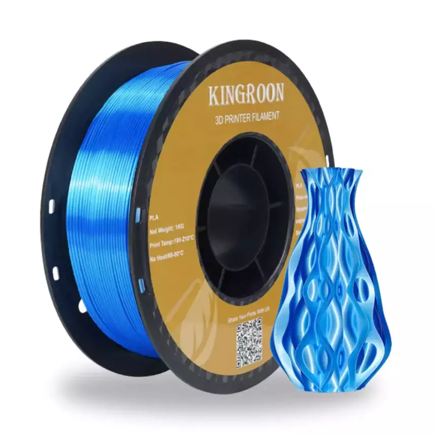 Kingroon PLA Silk Filament Mavi - 1