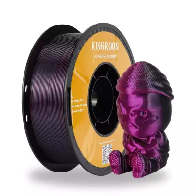 Kingroon PLA Silk Altın - Fuşya - Siyah  Üç Renk Filament