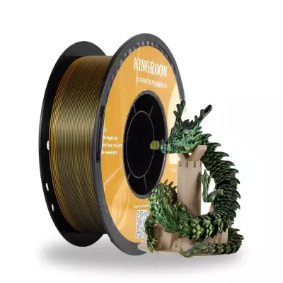 Kingroon PLA Silk Altın - Yeşil - Siyah Üç Renk Filament