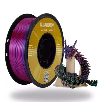 Kingroon PLA Silk Kırmızı Mor - Yeşil - Mavi Üç Renk Filament 