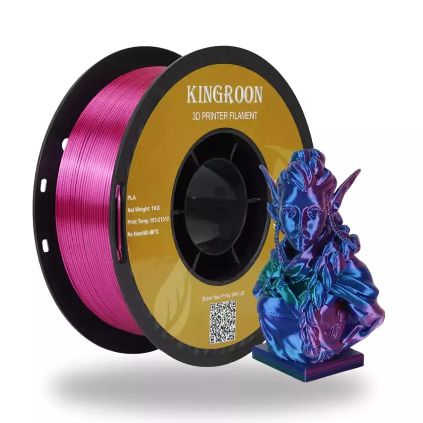 Kingroon PLA Silk Kırmızı - Yeşil - Mavi Üç Renk Filament - 1