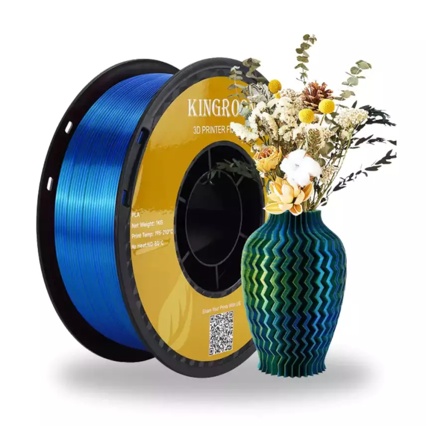 Kingroon PLA Silk Sarı - Mavi - Yeşil Üç Renk Filament - 1