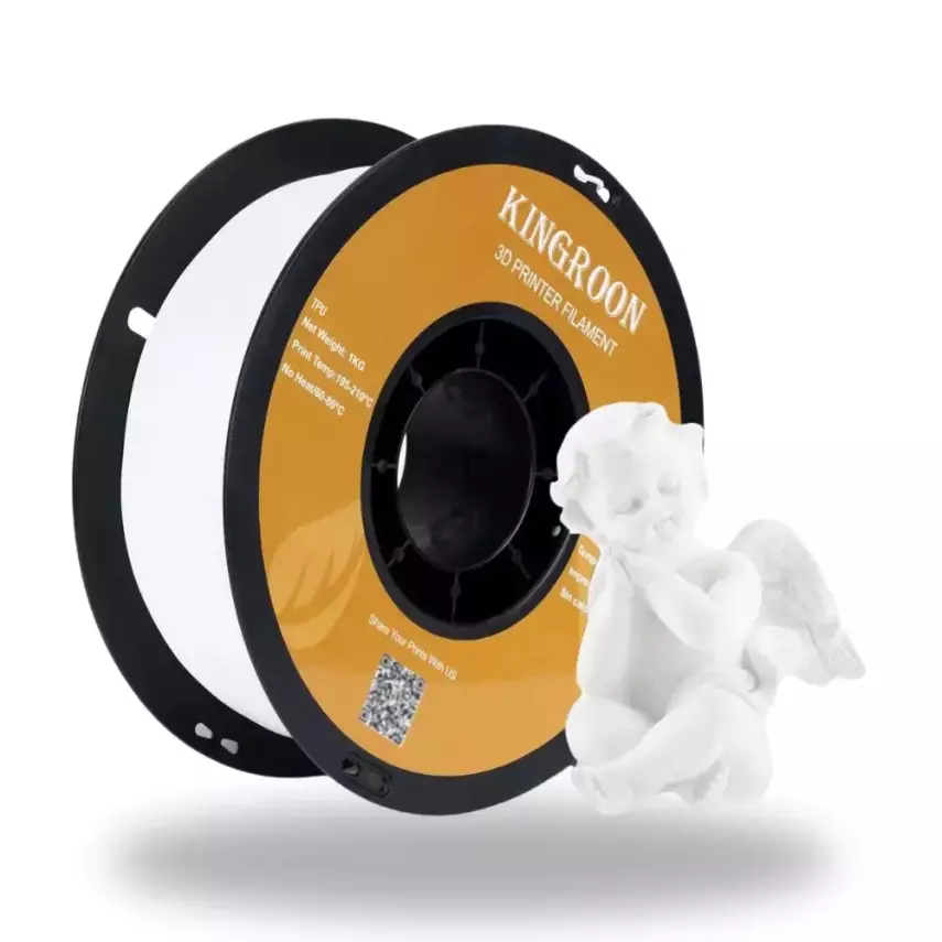 Kingroon TPU 95A Filament Beyaz - 1