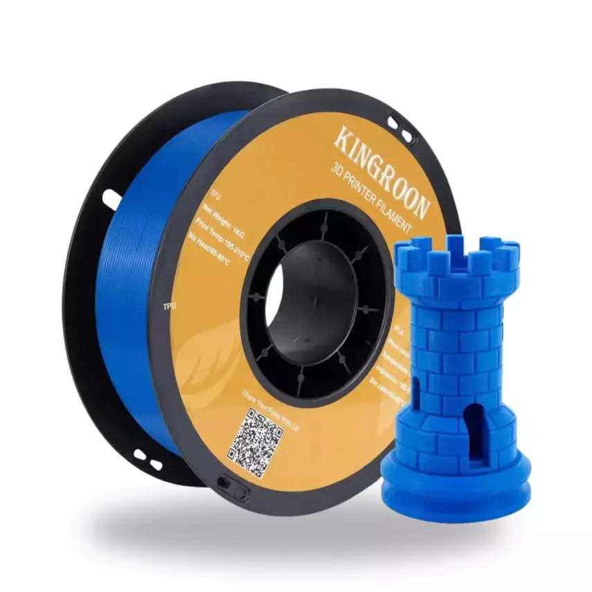Kingroon TPU 95A Filament Mavi - 1