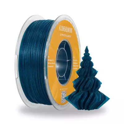 Kingroon Twinkling PLA Filament Mavi 