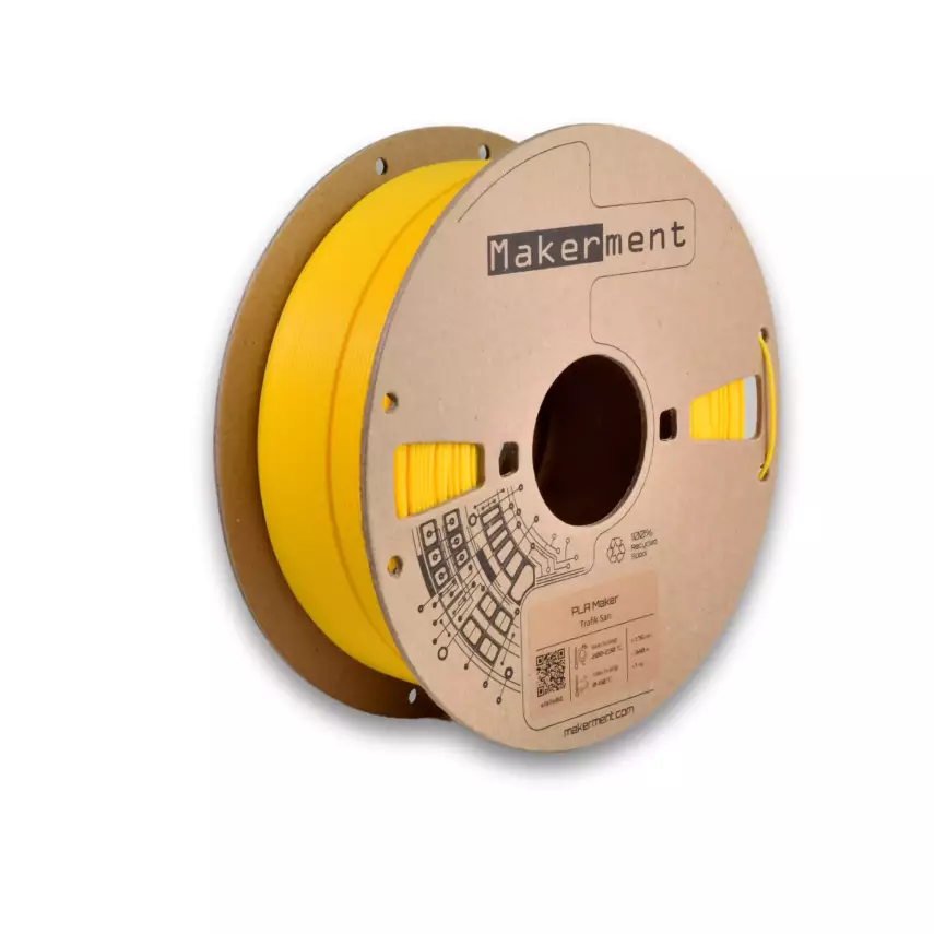 Makerment PLA Maker Filament 1.75mm 1kg Trafik Sarı - 1