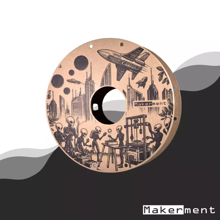 Makerment PLA Maker Filament 1.75mm 1kg Trafik Siyah - 3