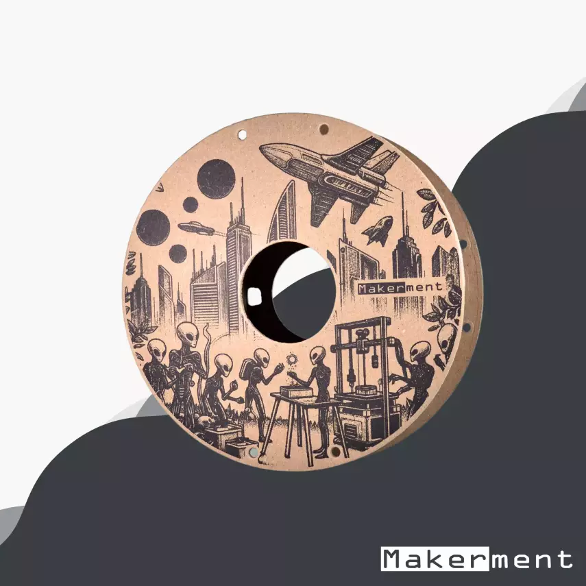 Makerment PLA Pro Filament 1.75mm 1kg Antrasit Gri - 3