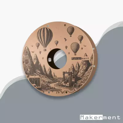 Makerment PLA Pro Filament 1.75mm 1kg Gümüş Gri 