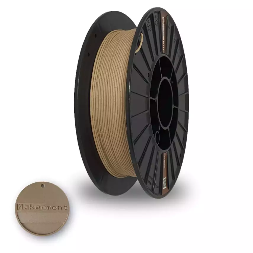 Makerment PLA Wood Filament  1.75mm 0.5kg - 1