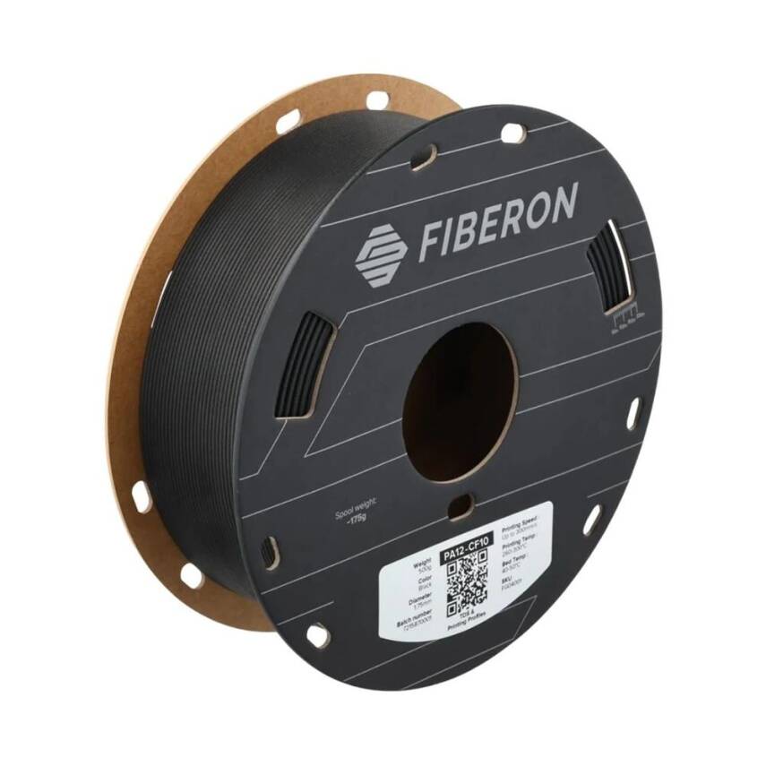 Polymaker Fiberon PA12-CF10 Filament Siyah - 1