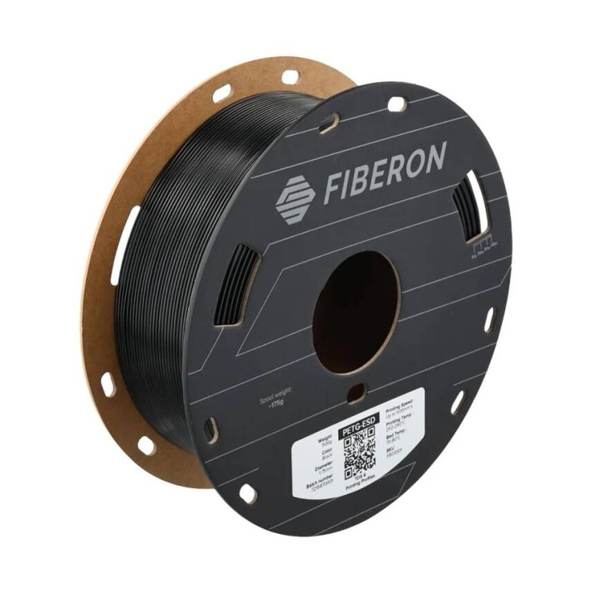Polymaker Fiberon PETG-ESD Filament Siyah - 1