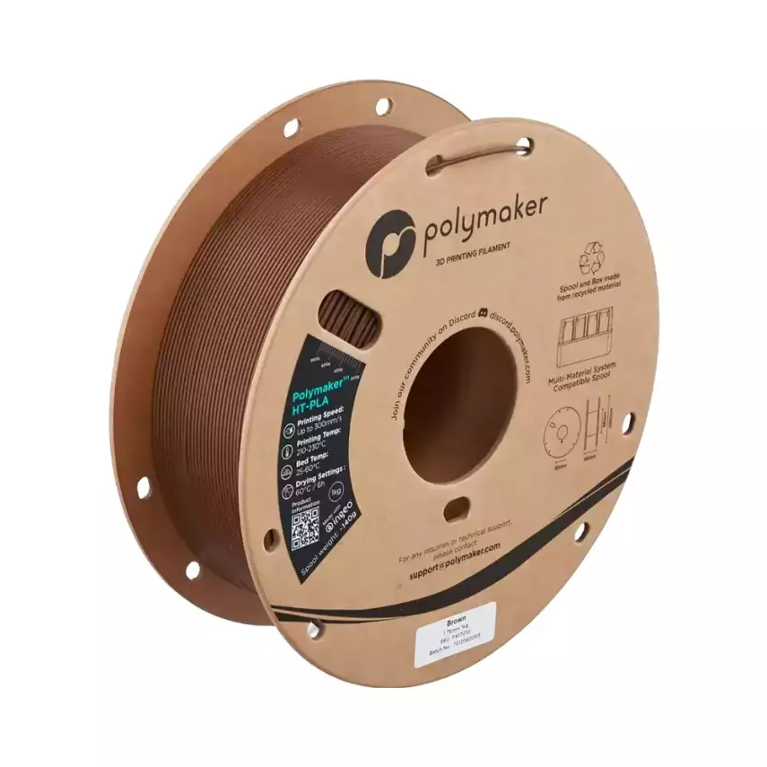Polymaker HT-PLA Filament Kahverengi - 1