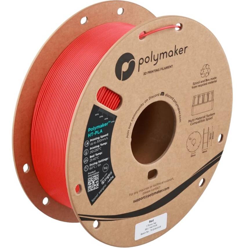 Polymaker HT-PLA Filament Kırmızı - 1