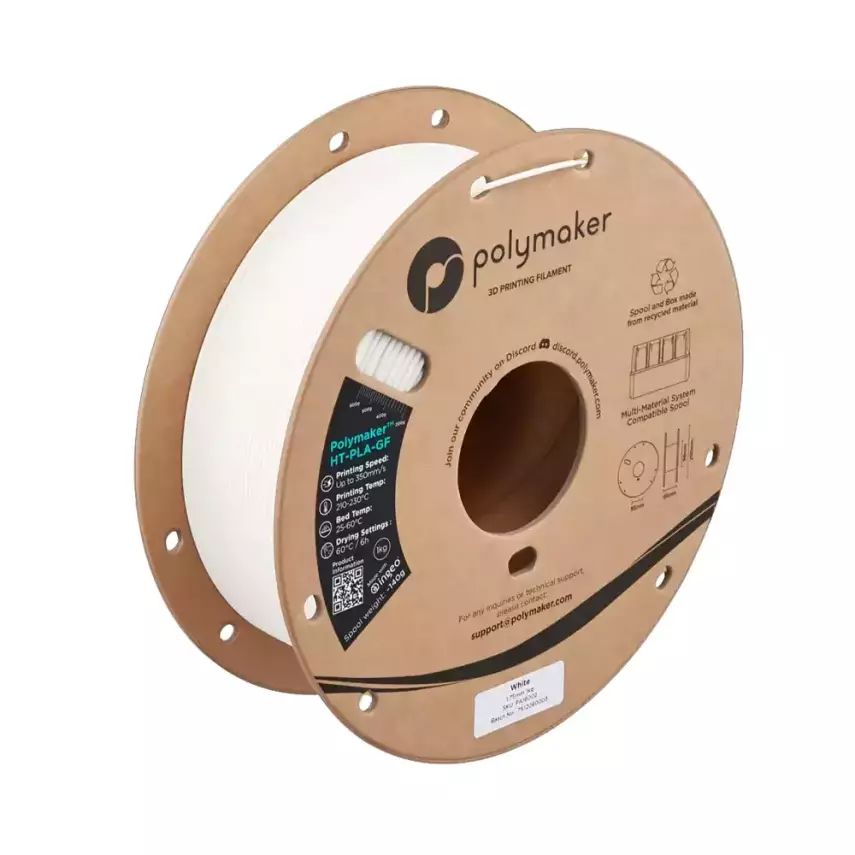 Polymaker HT-PLA-GF Filament Beyaz - 1