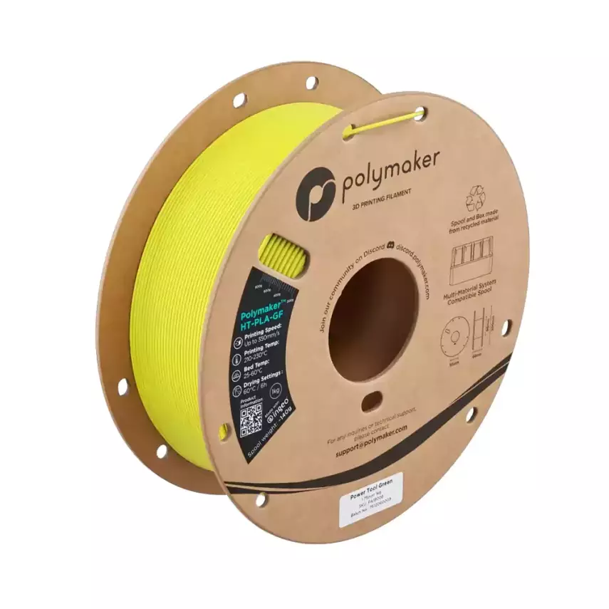 Polymaker HT-PLA-GF Filament Power Tool Yeşil - 1