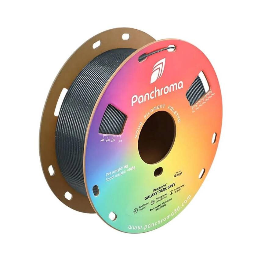 Polymaker Panchroma Galaxy PLA Filament Koyu Gri - 1
