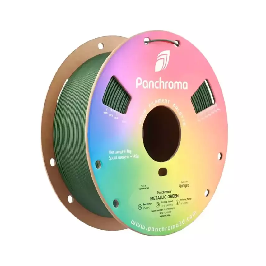 Polymaker Panchroma PLA Filament Metalik Yeşil - 1