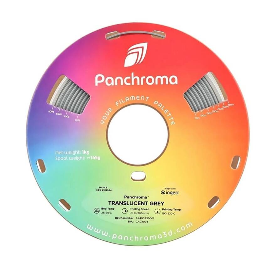 Polymaker Panchroma Transparan PLA Filament Gri - 2