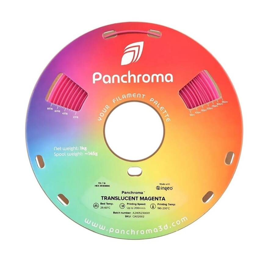 Polymaker Panchroma Transparan PLA Filament Magenta - 2