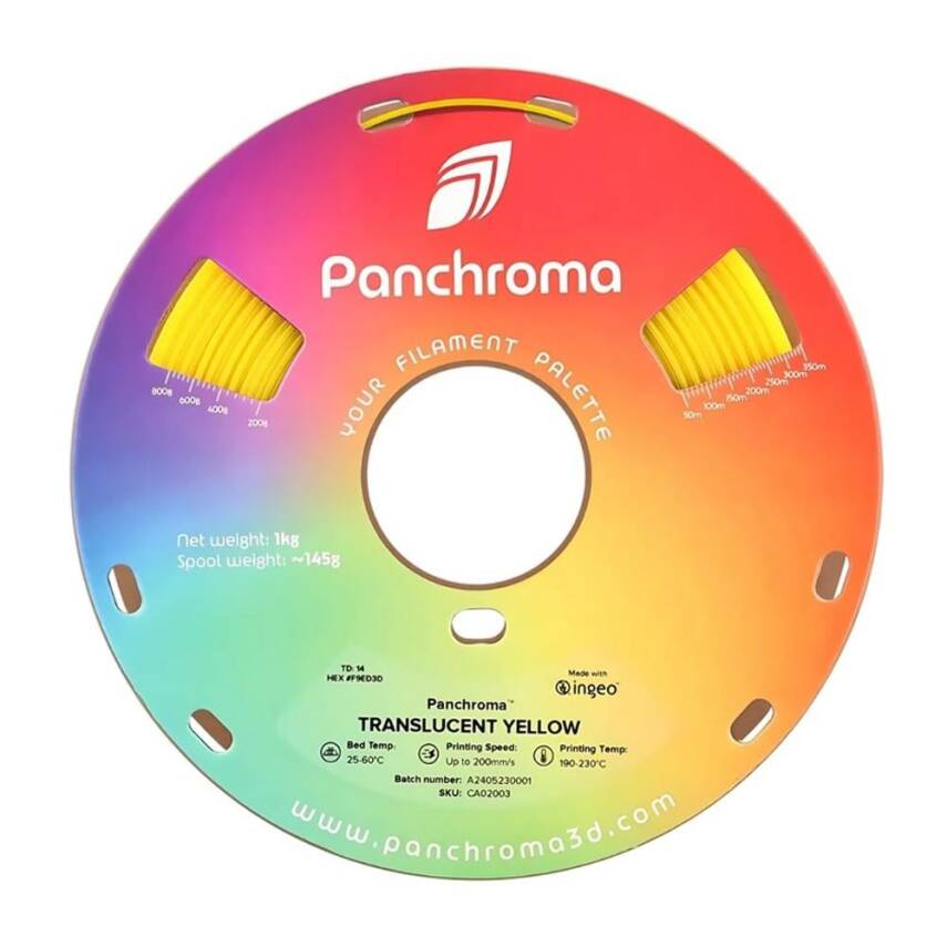 Polymaker Panchroma Transparan PLA Filament Sarı - 2