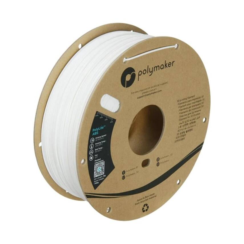 Polymaker PolyLite ABS Filament Beyaz - 1