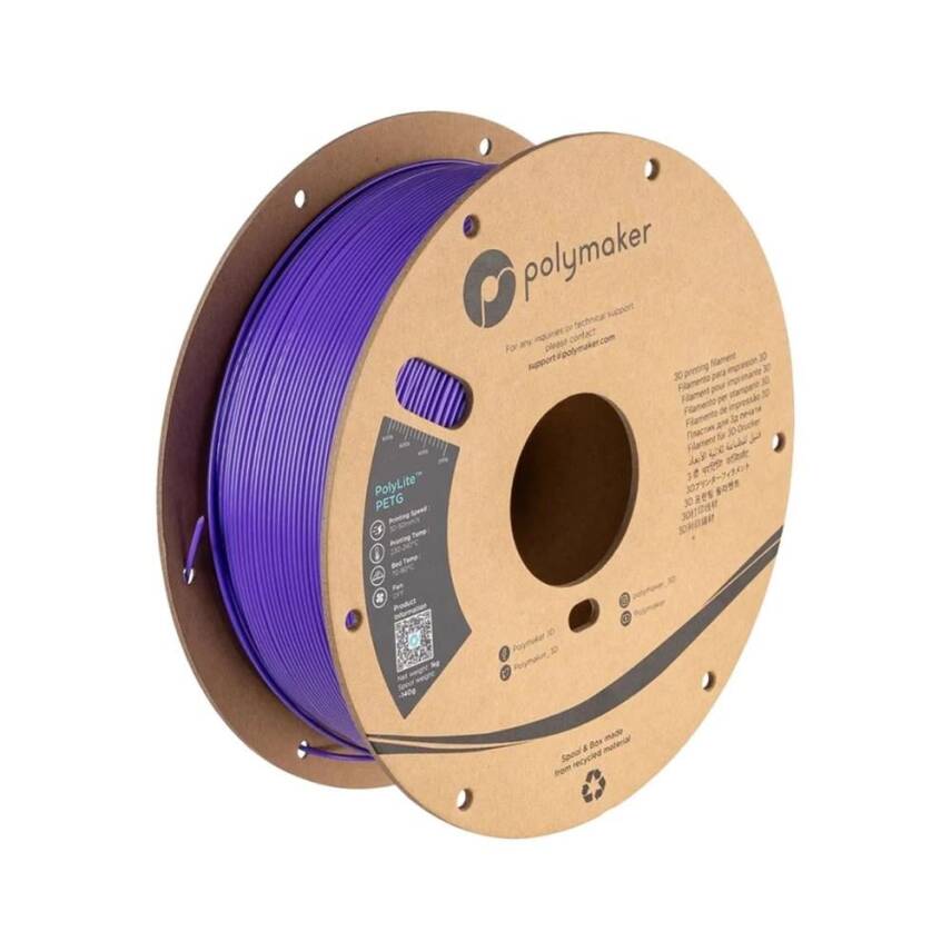 Polymaker PolyLite PETG Filament Mor - 1