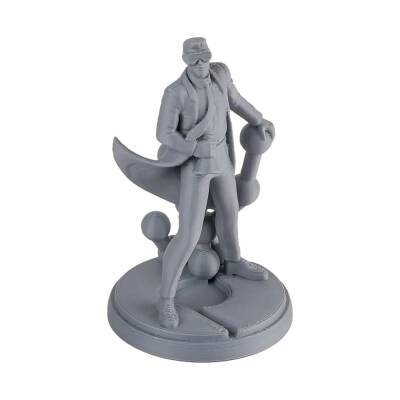 Polymaker PolyTerra Matte PLA Filament Fosil Gri (1)