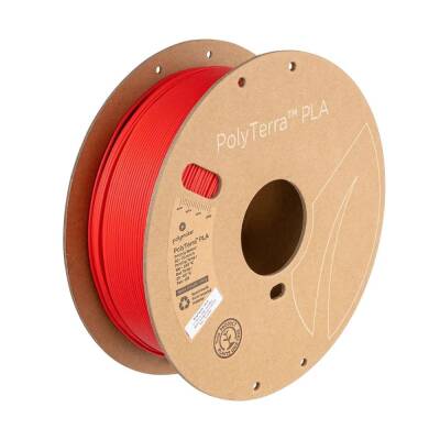 Polymaker PolyTerra Matte PLA Filament Lav Kırmızı 
