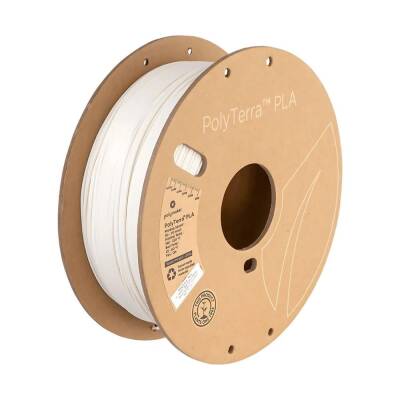 Polymaker PolyTerra Matte PLA Filament Pamuk Beyaz 