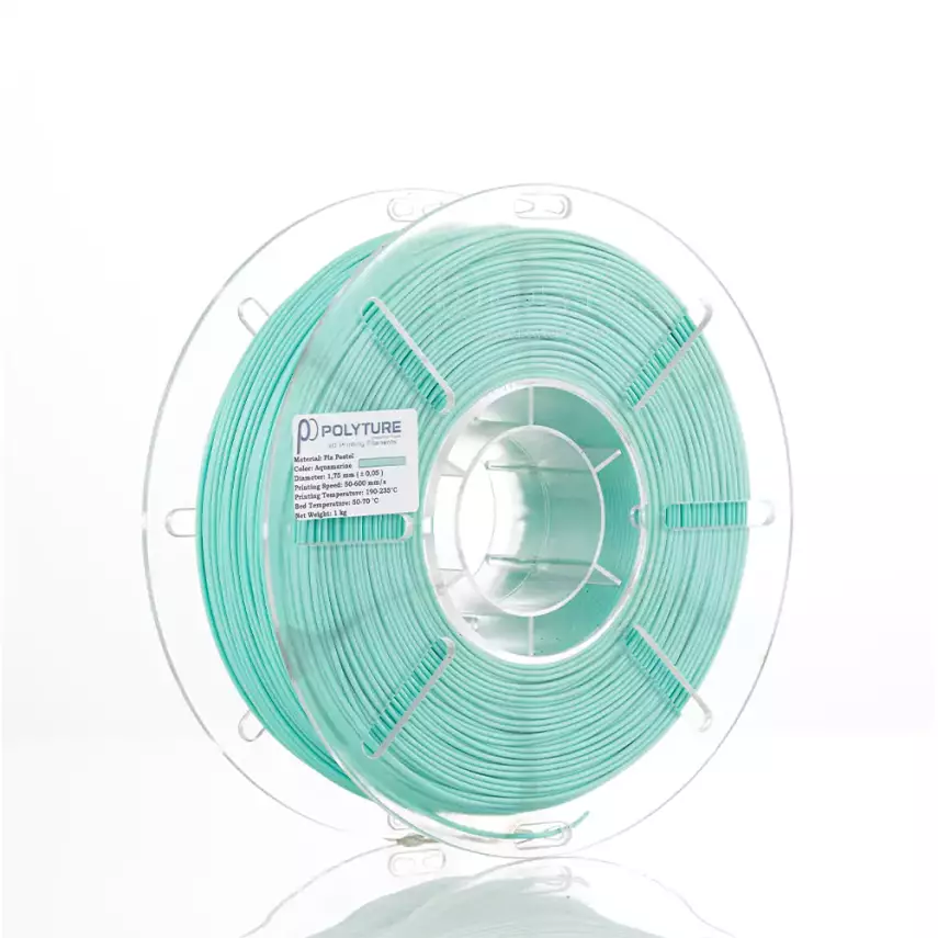 Polyture PLA Pastel Filament Aquamarine 1.75mm 1kg - 1