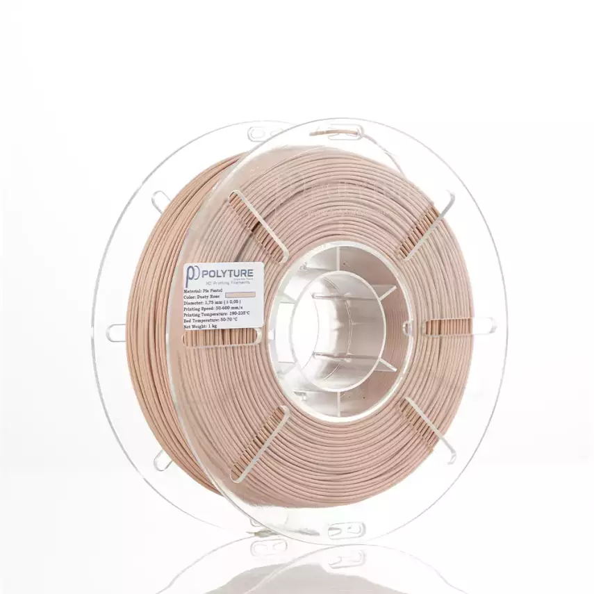 Polyture PLA Pastel Filament Gül Pembe 1.75mm 1kg - 1