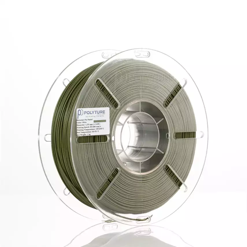 Polyture PLA Pastel Filament Zeytin Yeşili 1.75mm 1kg - 1