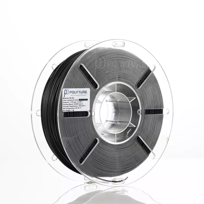 Polyture PLA Pro Filament Antrasit Gri 1.75mm 1kg - 1