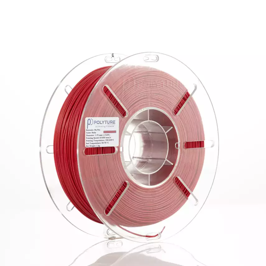 Polyture PLA Pro Filament Ruby 1.75mm 1kg - 1