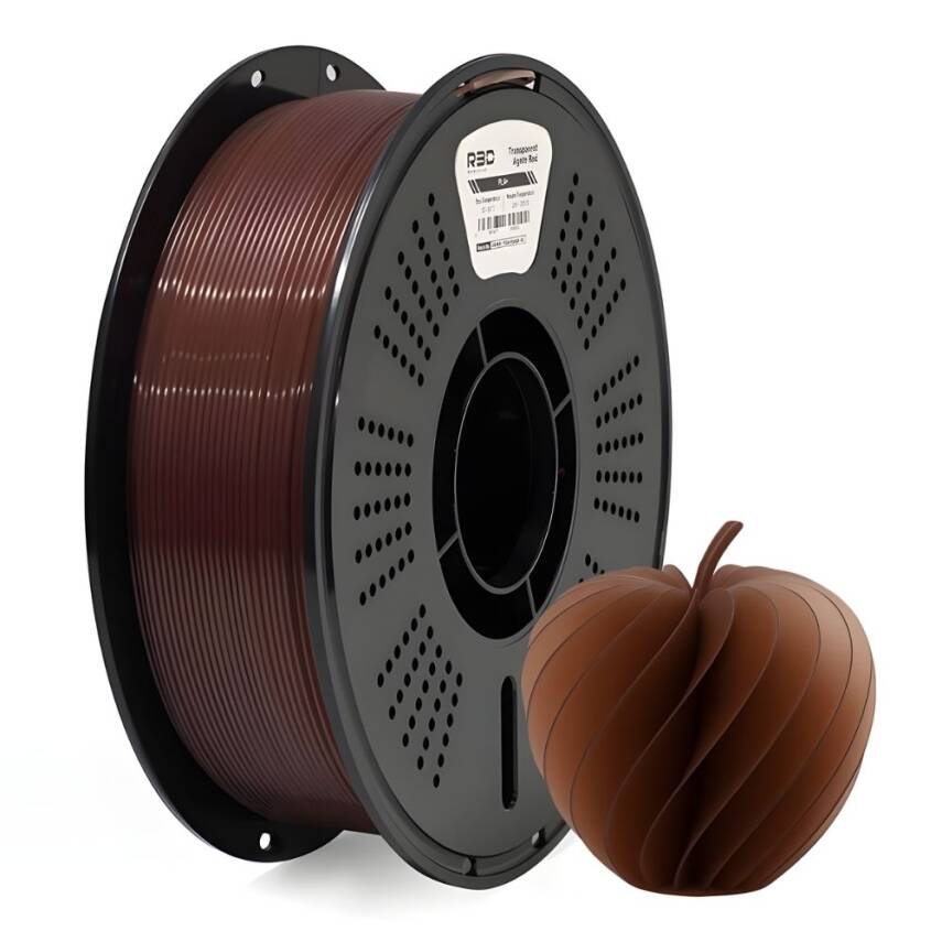 R3D PLA+ Filament Şeffaf Akik Kırmızı - 1