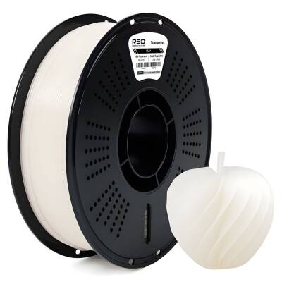 R3D PLA+ Filament Şeffaf