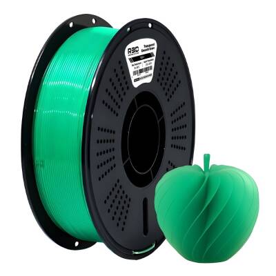 R3D PLA+ Filament Şeffaf Zümrüt Yeşil