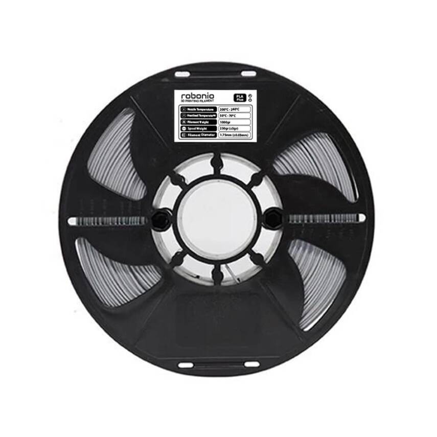 Robonio PLA Plus Filament Gümüş 1.75mm 1Kg - 1