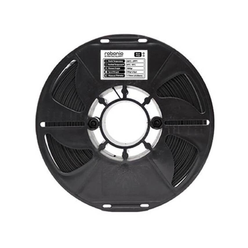 Robonio PLA Plus Filament Siyah 1.75mm 1Kg - 1